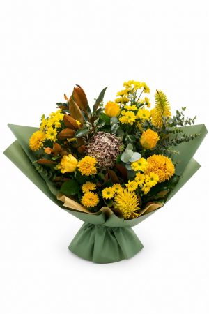 golden glow bouquet