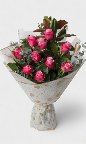fresh pink roses bouquet.Fresh flower florist in Ringwood-Melbourne offering local delivery.
